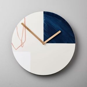 Brand New Moglea Scribble Handpainted wall clock